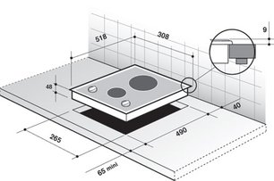 Независимая варочная панель Де Дитрих DTV 901 X фото 2 в Новосибирске Независимая варочная панель De Dietrich DTV 901 X фото 2 в Новосибирске