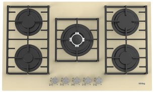 Газовая стеклянная варочная панель Korting HGG 9835 CTB фото в Новосибирске