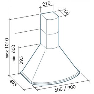 Вытяжка Фалмек Afrodite 90 ix (450) S фото 2 в Новосибирске Вытяжка Falmec Afrodite 90 ix (450) S фото 2 в Новосибирске