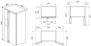 Холодильник Смег SBS8004P фото 2 в Новосибирске Холодильник Smeg SBS8004P фото 2 в Новосибирске