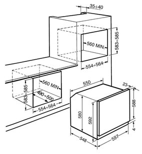 Духовой шкаф Smeg SFP120-1 фото 2 в Новосибирске
