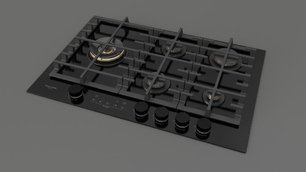 Варочная панель Фулгор Милано FCLH 755 G T WK BK фото 3 в Новосибирске Варочная панель Fulgor Milano FCLH 755 G T WK BK фото 3 в Новосибирске