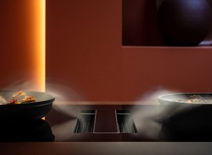 Варочная панель с вытяжкой Фалмек ZERO EASY 84 VETRO NERO фото 4 в Новосибирске Варочная панель с вытяжкой Falmec ZERO EASY 84 VETRO NERO фото 4 в Новосибирске