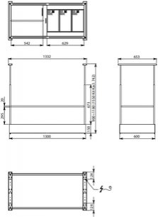 Вытяжка Falmec Spazio 130 Island black matt фото 3 в Новосибирске