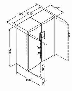 Холодильник Liebherr SBS 7253 Premium NoFrost фото 4 в Новосибирске