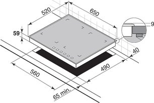 Независимая варочная панель Де Дитрих DTI 853 X фото 3 в Новосибирске Независимая варочная панель De Dietrich DTI 853 X фото 3 в Новосибирске