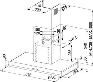 Вытяжка Franke FTL 905 PW фото 2 в Новосибирске