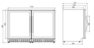 Винный шкаф Dometic E45FG Double Elegance фото 3 в Новосибирске