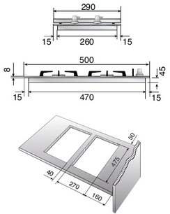 Варио-прибор (ДОМИНО) Илве H30V/ IX фото 2 в Новосибирске Варио-прибор (ДОМИНО) Ilve H30V/ IX фото 2 в Новосибирске