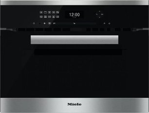 Компактный духовой шкаф с СВЧ Миле H6401BM CLST сталь фото в Новосибирске Компактный духовой шкаф с СВЧ Miele H6401BM CLST сталь фото в Новосибирске