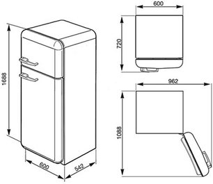 Холодильник Смег FAB30LX1 фото 2 в Новосибирске Холодильник Smeg FAB30LX1 фото 2 в Новосибирске
