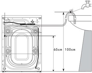 Стирально-сушильная машина Korting KWD 60DV107 Gr фото 4 в Новосибирске