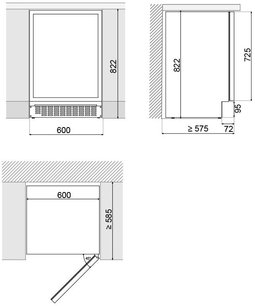 Встраиваемый винный шкаф Pando PVMBP 60-45XR фото 4 в Новосибирске