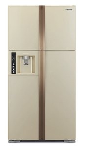 Холодильник Hitachi R-W722FPU1X GGL бежево-золотистое стекло фото в Новосибирске