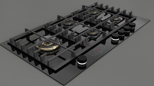 Варочная панель Фулгор Милано FCLH 905 G T WK BK фото 2 в Новосибирске Варочная панель Fulgor Milano FCLH 905 G T WK BK фото 2 в Новосибирске