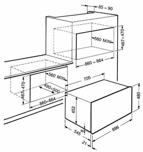 Духовой шкаф Smeg S890BMFR7 фото 2 в Новосибирске