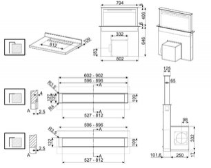 Встраиваемая вытяжка Smeg KDD90CNE фото 4 в Новосибирске