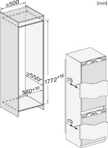 Встраиваемый холодильник Миле KFN 7734 C фото 4 в Новосибирске Встраиваемый холодильник Miele KFN 7734 C фото 4 в Новосибирске
