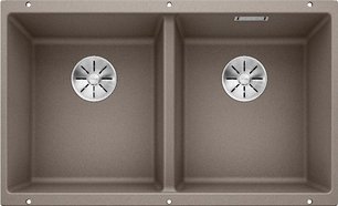 Мойка BLANCO SUBLINE 350/350-U Silgranit серый беж