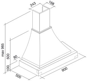 Вытяжка Фалмек Ninfea Gardenia 90 (600) S дуб фото 3 в Новосибирске Вытяжка Falmec Ninfea Gardenia 90 (600) S дуб фото 3 в Новосибирске