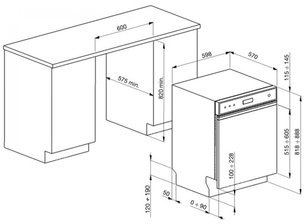 Посудомоечная машина Smeg PLA6442X2 фото 3 в Новосибирске