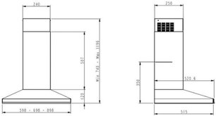 Вытяжка Де Дитрих DHP2962BX фото 3 в Новосибирске Вытяжка De Dietrich DHP2962BX фото 3 в Новосибирске
