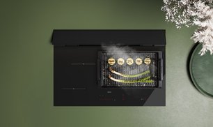 Варочная панель с вытяжкой Фалмек BRERA 75 VETRO NERO фото 2 в Новосибирске Варочная панель с вытяжкой Falmec BRERA 75 VETRO NERO фото 2 в Новосибирске