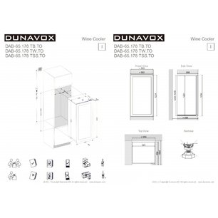 Винный шкаф Dunavox DAB-65.178TSS.TO фото 4 в Новосибирске