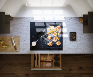 Индукционная варочная панель со встроенной вытяжкой BORA PURSU2R фото 3 в Новосибирске