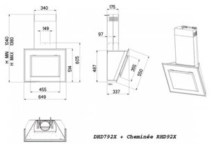 Вытяжка De Dietrich DHD 792 X фото 4 в Новосибирске