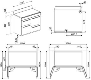 Варочный центр Smeg TR4110X-1 фото 4 в Новосибирске