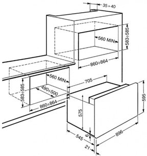 Духовой шкаф Smeg S890MF-8 фото 2 в Новосибирске