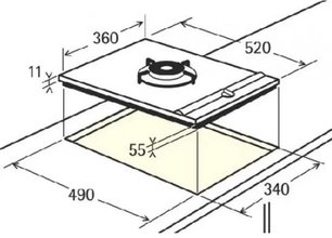 Варочная панель АЕГ FM4360 G-an фото 2 в Новосибирске Варочная панель AEG FM4360 G-an фото 2 в Новосибирске