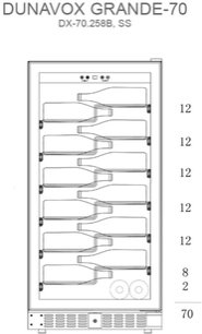 Винный шкаф Dunavox DX-70.258B фото 2 в Новосибирске