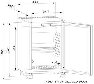 Минибар Dometic RH 449 LDAG фото 4 в Новосибирске