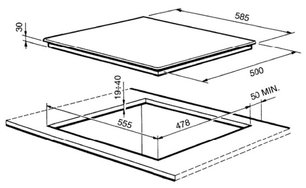 Варочная панель Смег SR34SGH3 фото 2 в Новосибирске Варочная панель Smeg SR34SGH3 фото 2 в Новосибирске