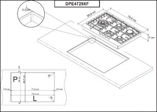 Варочная панель Де Дитрих DPE4729XF фото 2 в Новосибирске Варочная панель De Dietrich DPE4729XF фото 2 в Новосибирске