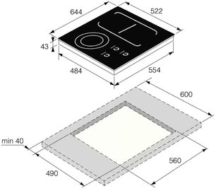 Варочная панель Аско HI1694G фото 3 в Новосибирске Варочная панель Asko HI1694G фото 3 в Новосибирске