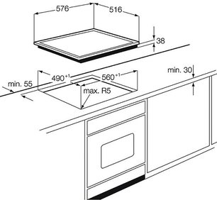 Варочная панель АЕГ HE604060XB фото 2 в Новосибирске Варочная панель AEG HE604060XB фото 2 в Новосибирске