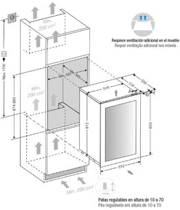 Встраиваемый винный шкаф Pando PVMAP 88-49 PAR фото 3 в Новосибирске
