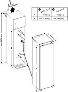 Встраиваемый морозильник Schaub Lorenz SLF E225WE фото 3 в Новосибирске