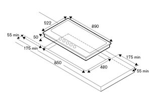 Газовая варочная панель Bertazzoni P905CHERNE фото 4 в Новосибирске