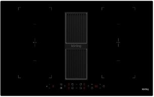 Индукционная варочная панель с интегрированной вытяжкой Кертинг HIBH 84980 NB фото в Новосибирске Индукционная варочная панель с интегрированной вытяжкой Korting HIBH 84980 NB фото в Новосибирске