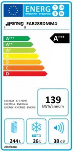 Холодильник Смег FAB10LRD2 фото 3 в Новосибирске Холодильник Smeg FAB10LRD2 фото 3 в Новосибирске