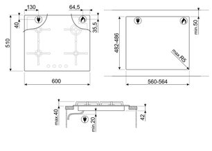 Варочная панель Smeg PV164N2 фото 4 в Новосибирске