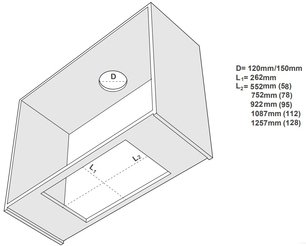 Встраиваемая вытяжка Pando EVO/580.11 INOX V.850 SEC фото 4 в Новосибирске