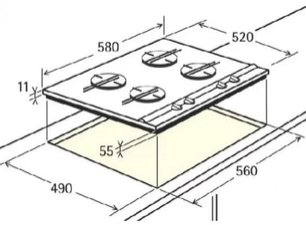 Варочная панель АЕГ FM6300 G-an фото 3 в Новосибирске Варочная панель AEG FM6300 G-an фото 3 в Новосибирске