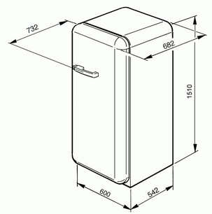 Холодильник Смег FAB10HRIT фото 3 в Новосибирске Холодильник Smeg FAB10HRIT фото 3 в Новосибирске