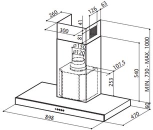 Вытяжка Faber STILO/SP X A90 фото 2 в Новосибирске