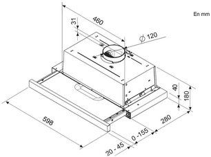 Встраиваемая вытяжка Brandt AT1346X фото 4 в Новосибирске